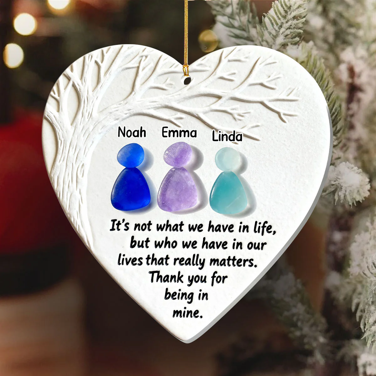Thank You For Being In Mine - Personalized 1-Layer Acrylic Ornament - Image 6