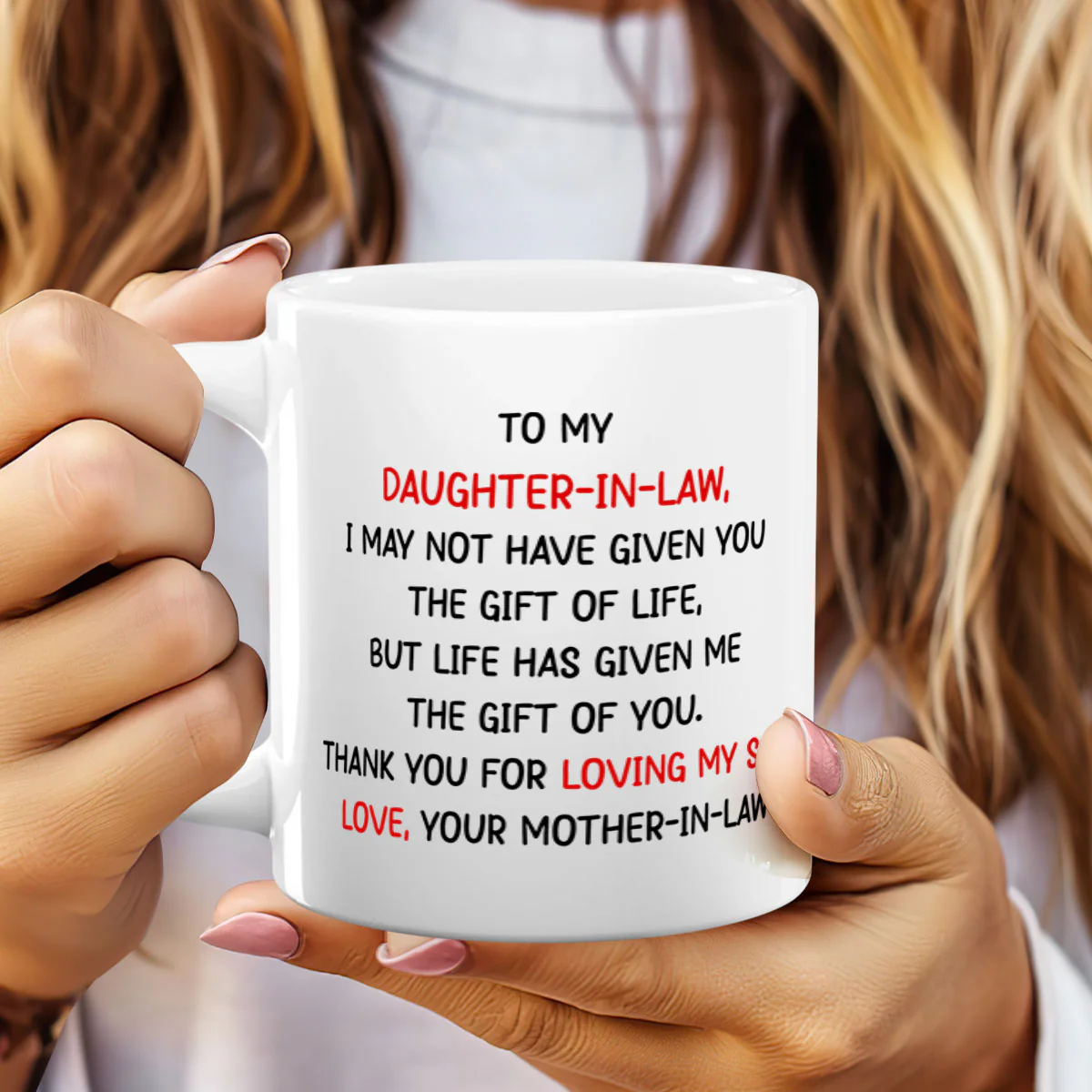 Thank You For Loving My Son - Personalized Mug - Image 2