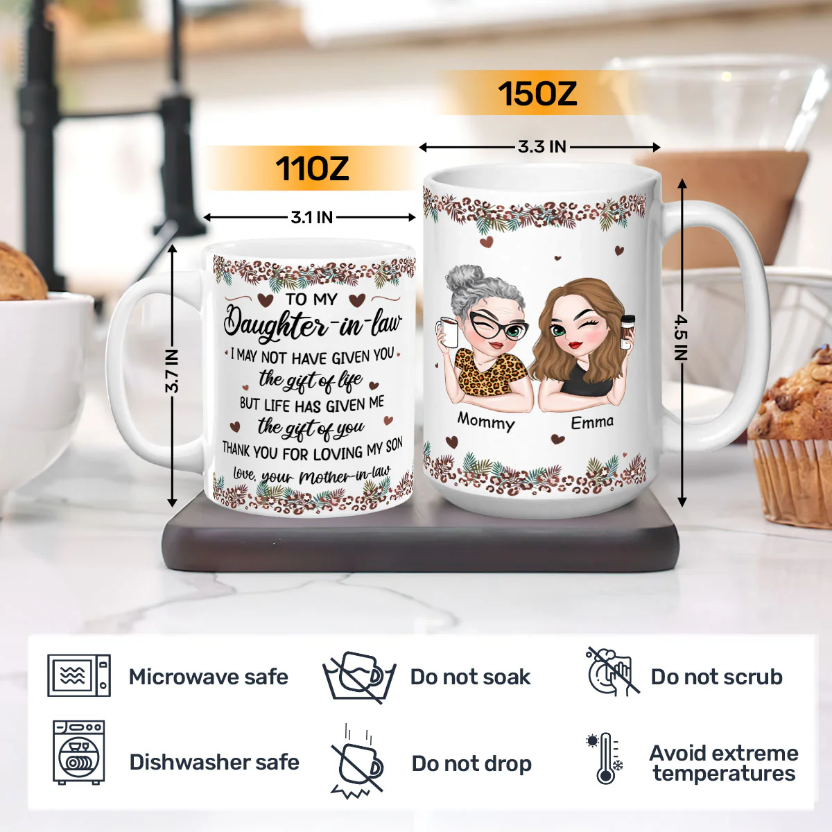 Thank You For Loving - Personalized Mug - Image 3