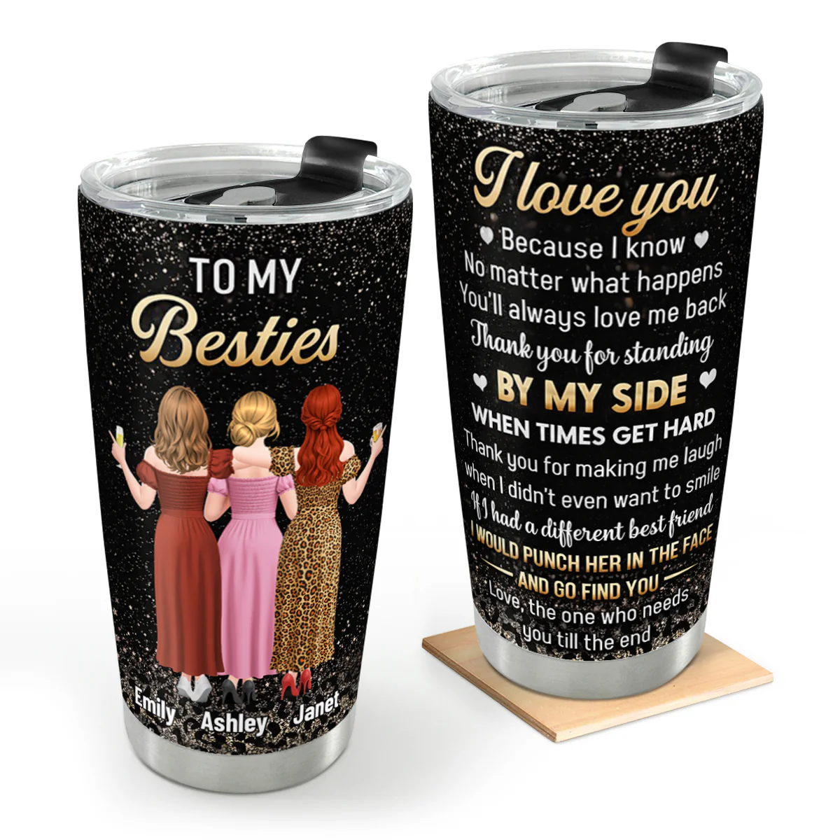 Thank You For Standing By My Side - Personalized Stainless Steel Tumbler