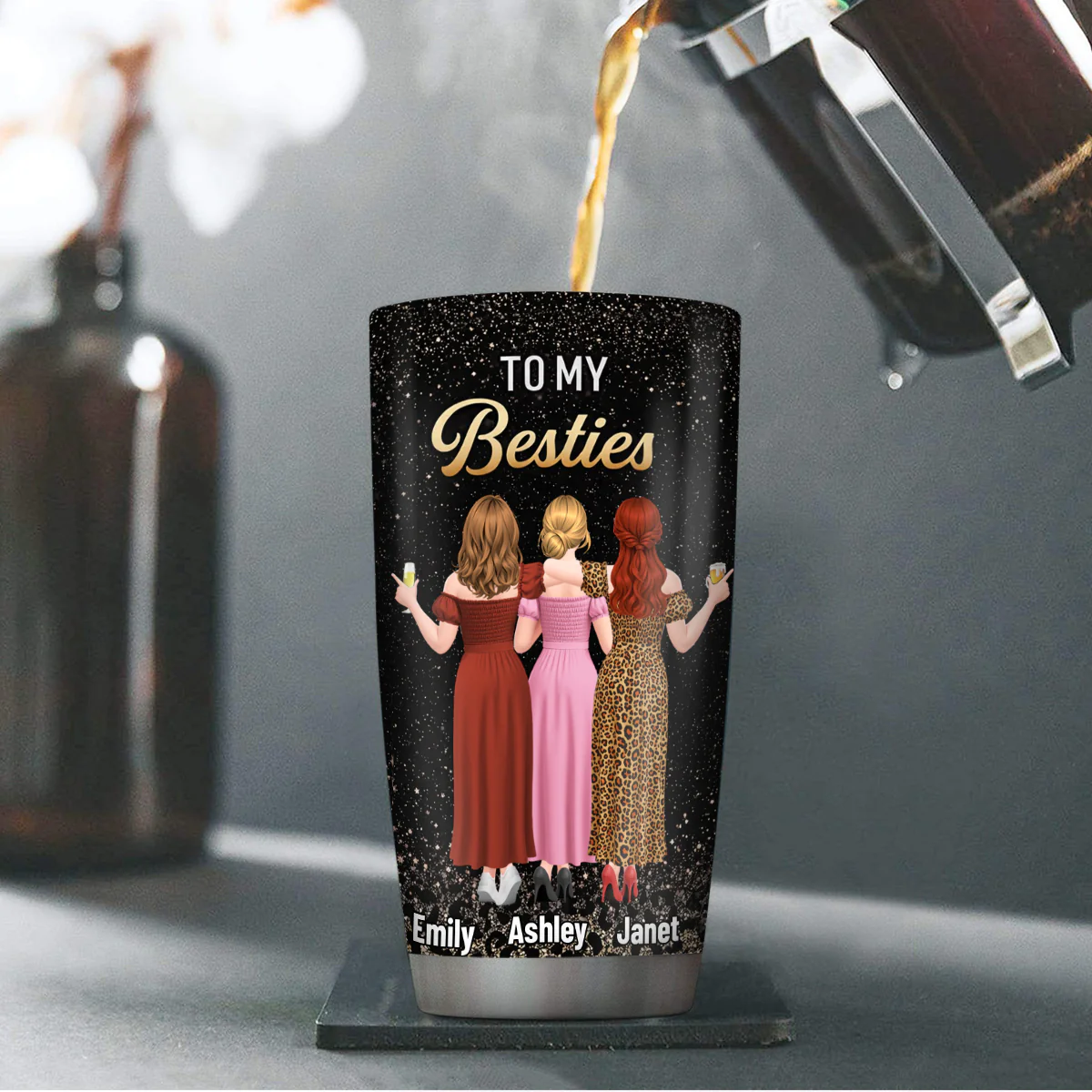 Thank You For Standing By My Side - Personalized Stainless Steel Tumbler - Image 4