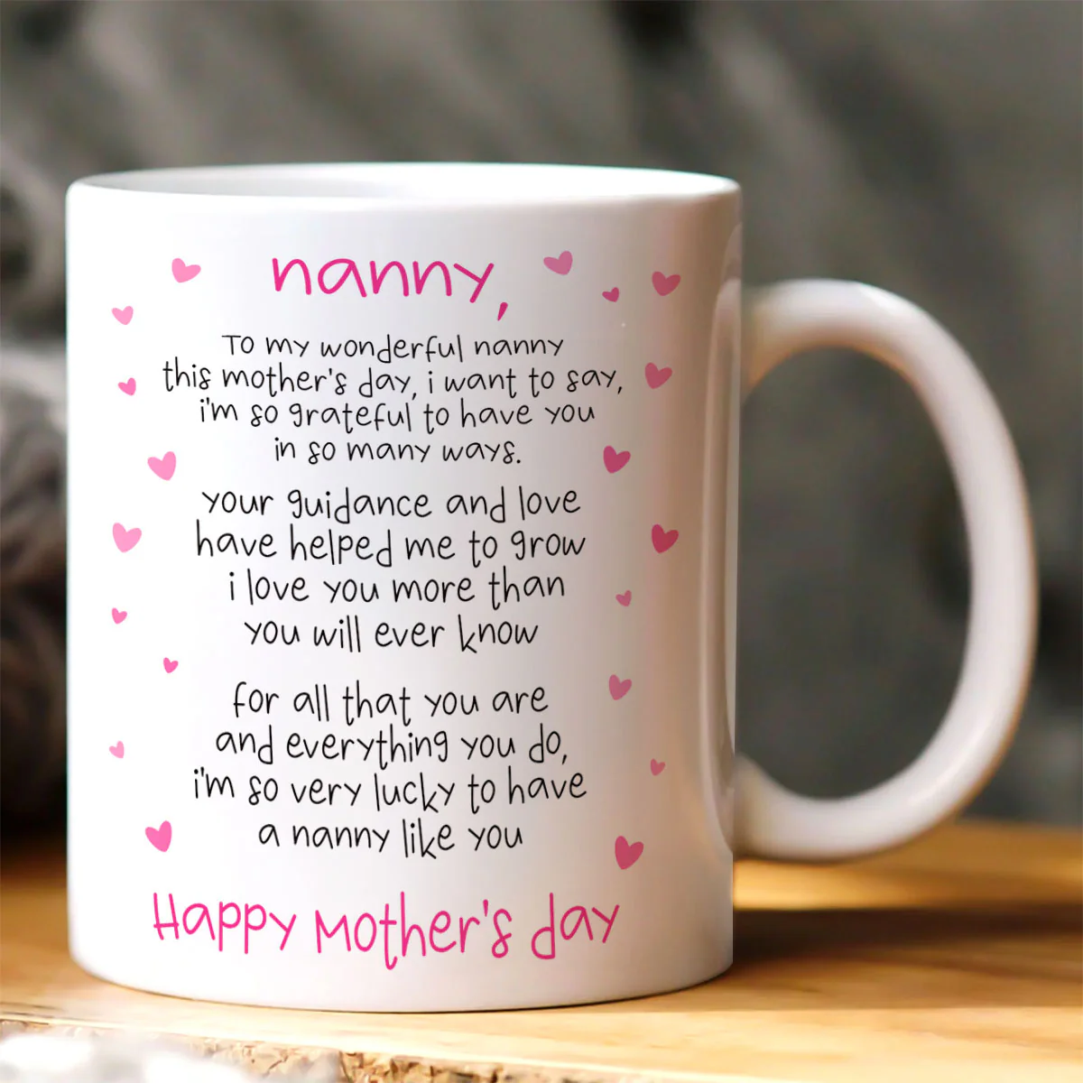 Thank You For Your Love - Personalized Ceramic Coffee Mug