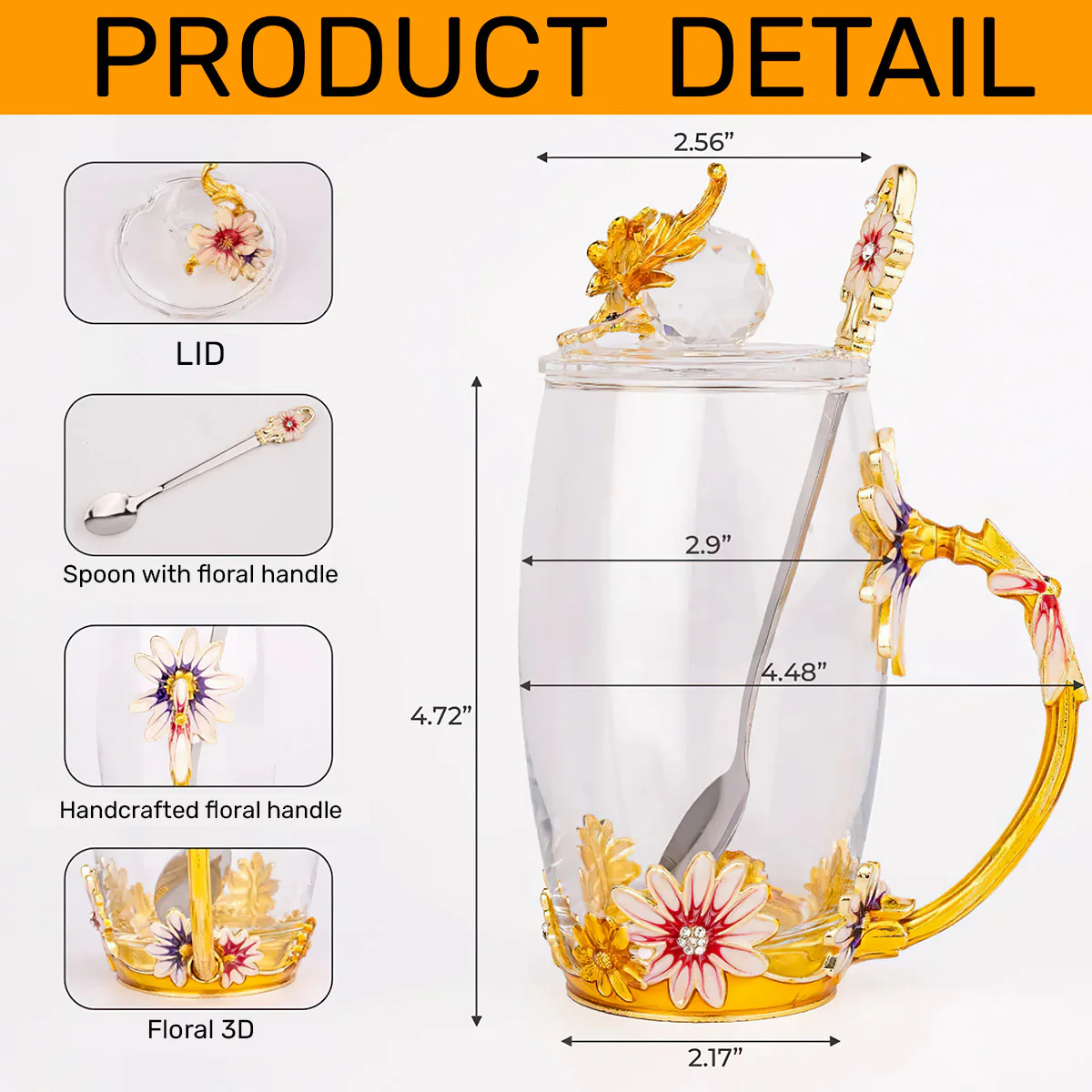 Thank You My Mother-in-law - Personalized Flower Tea Cup - Image 6
