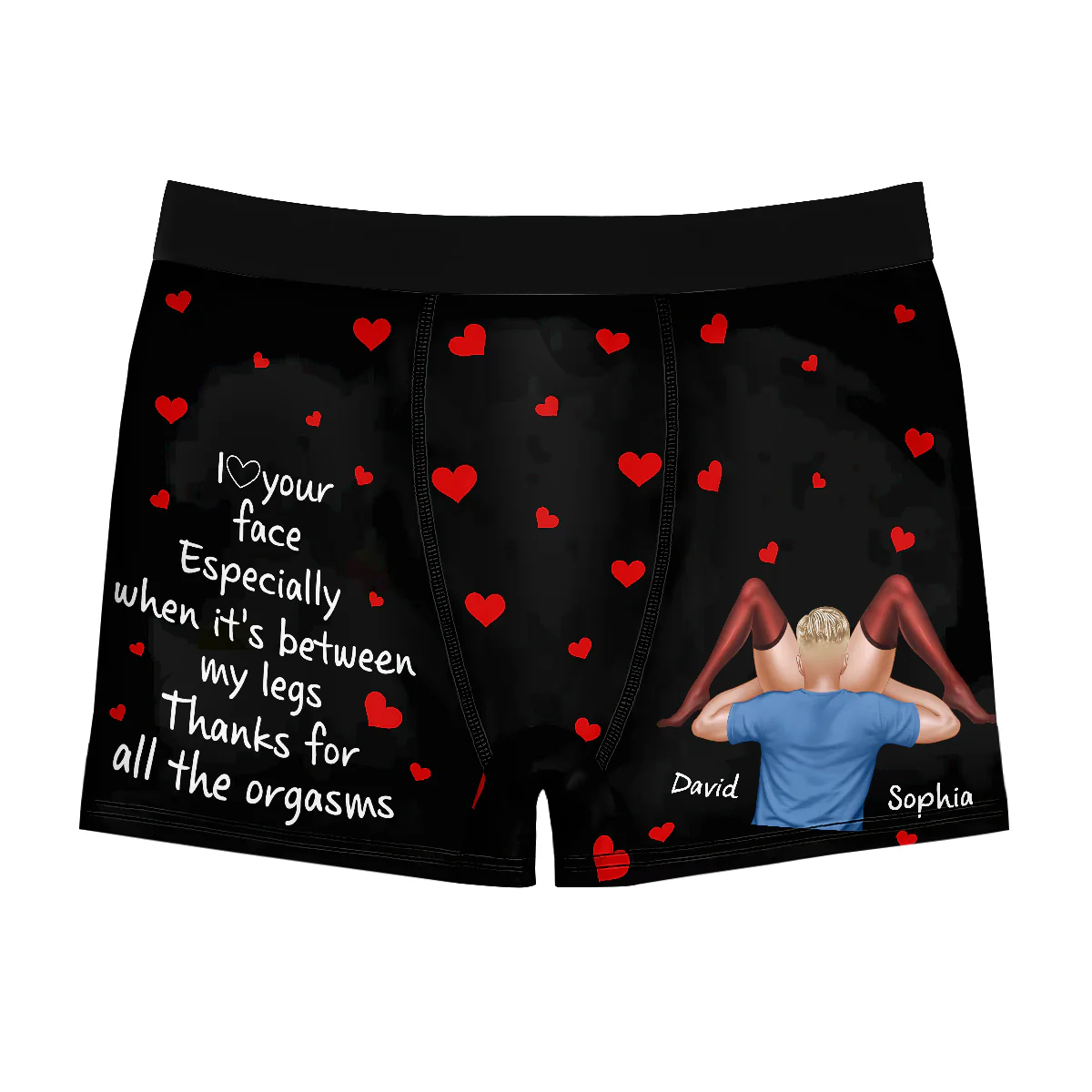 Thanks For All The Orgasms - Personalized Men's Boxer Briefs - Image 4