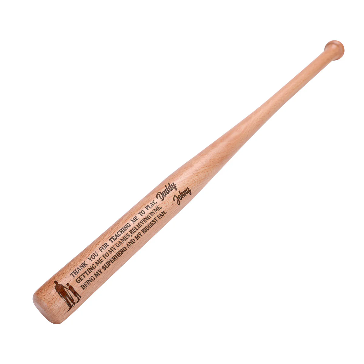 Thanks For Being My Hero And My Fan - Personalized Baseball Bat