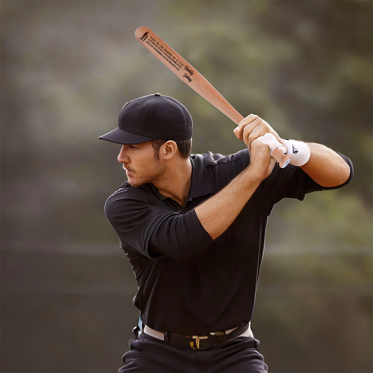Thanks For Being My Hero And My Fan - Personalized Baseball Bat - Image 4