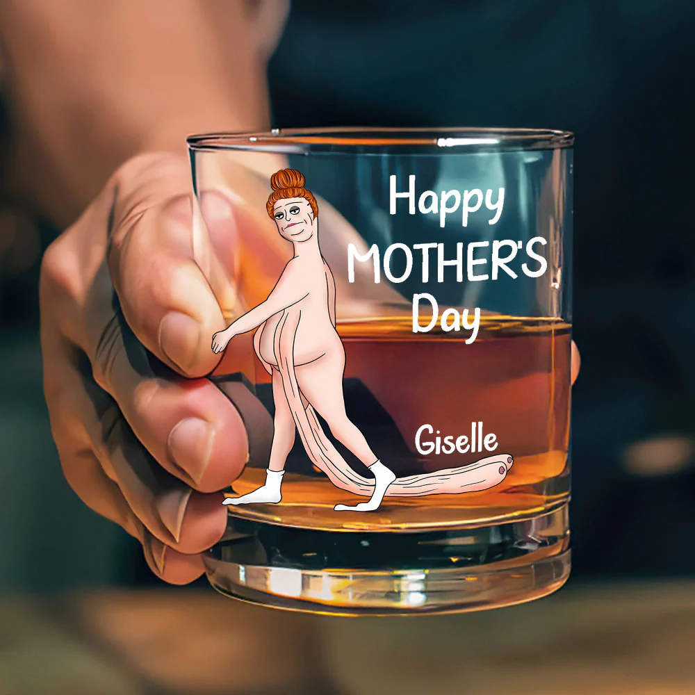 Thanks For Not Swallowing Us - Personalized Round Whiskey Glass - Image 3