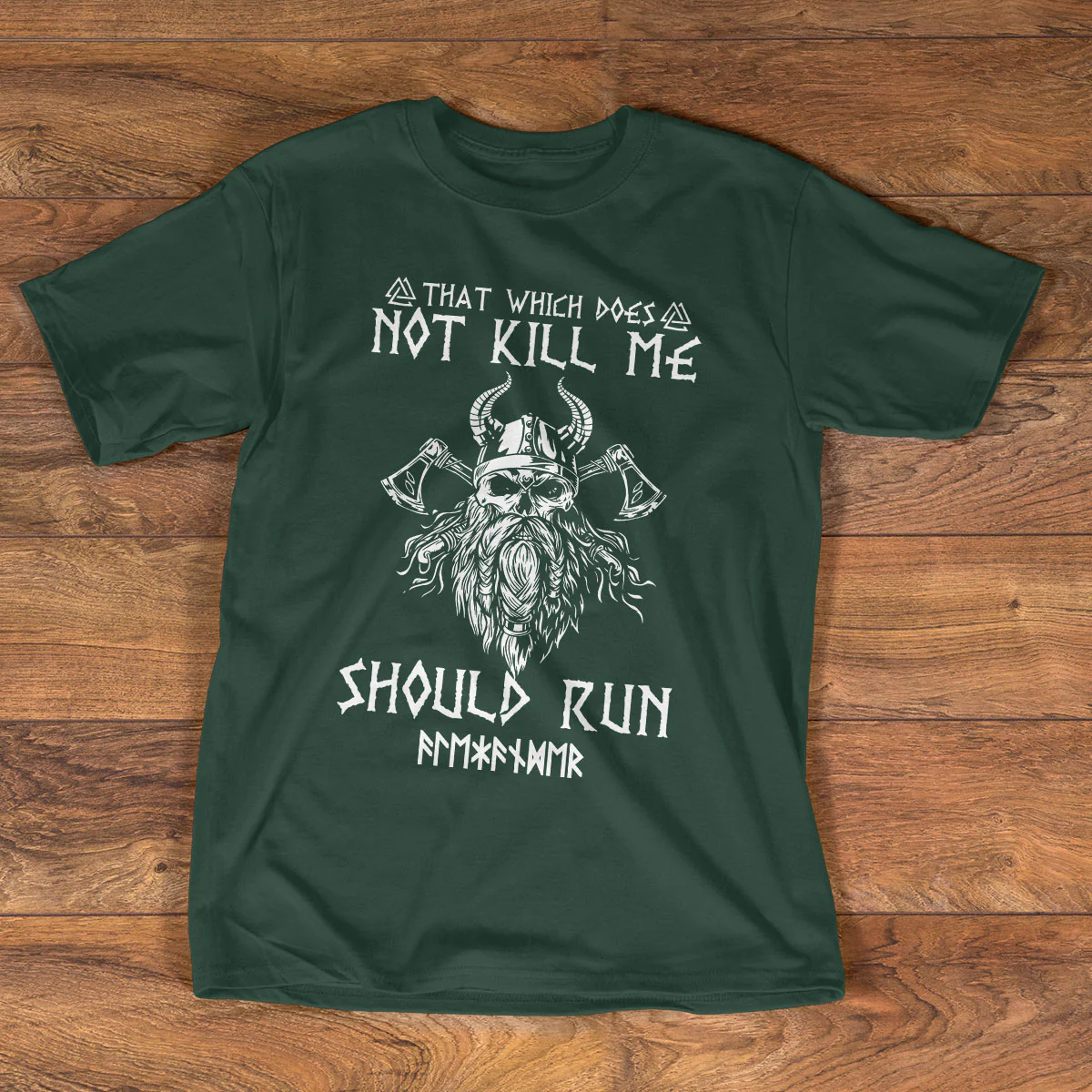 That Which Does Not Kill Me Should Run Name In Runes Viking - Personalized 2D Unisex T-shirt - Image 4