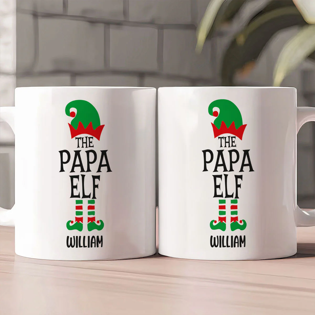 The Elf Funny Family Gifts - Personalized Ceramic Coffee Mug - Image 2