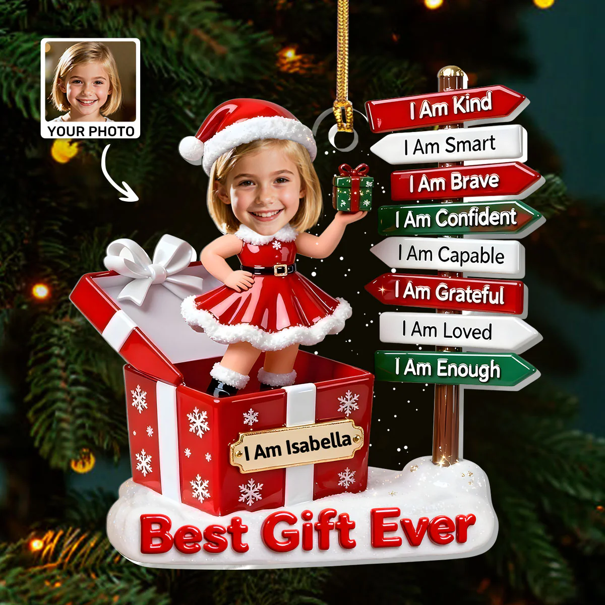The Gift Of Self Love - Personalized 1-Layer Acrylic Ornament
