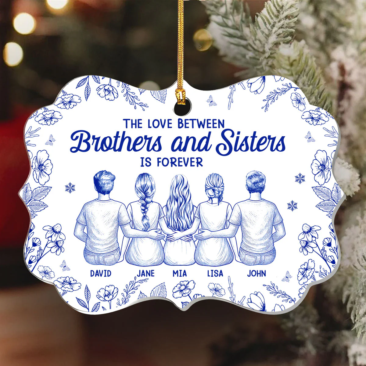 The Greatest Gift Our Parents Gave Us Was Each Other - Personalized 1-Layer Acrylic Ornament - Image 6