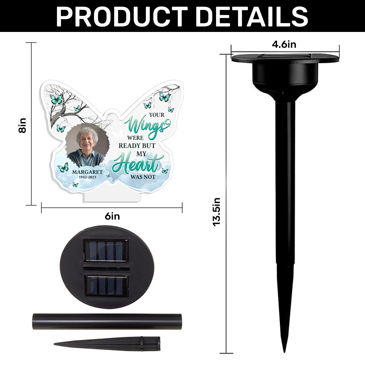 The Heart Remains - Personalized Solar Light - Image 6