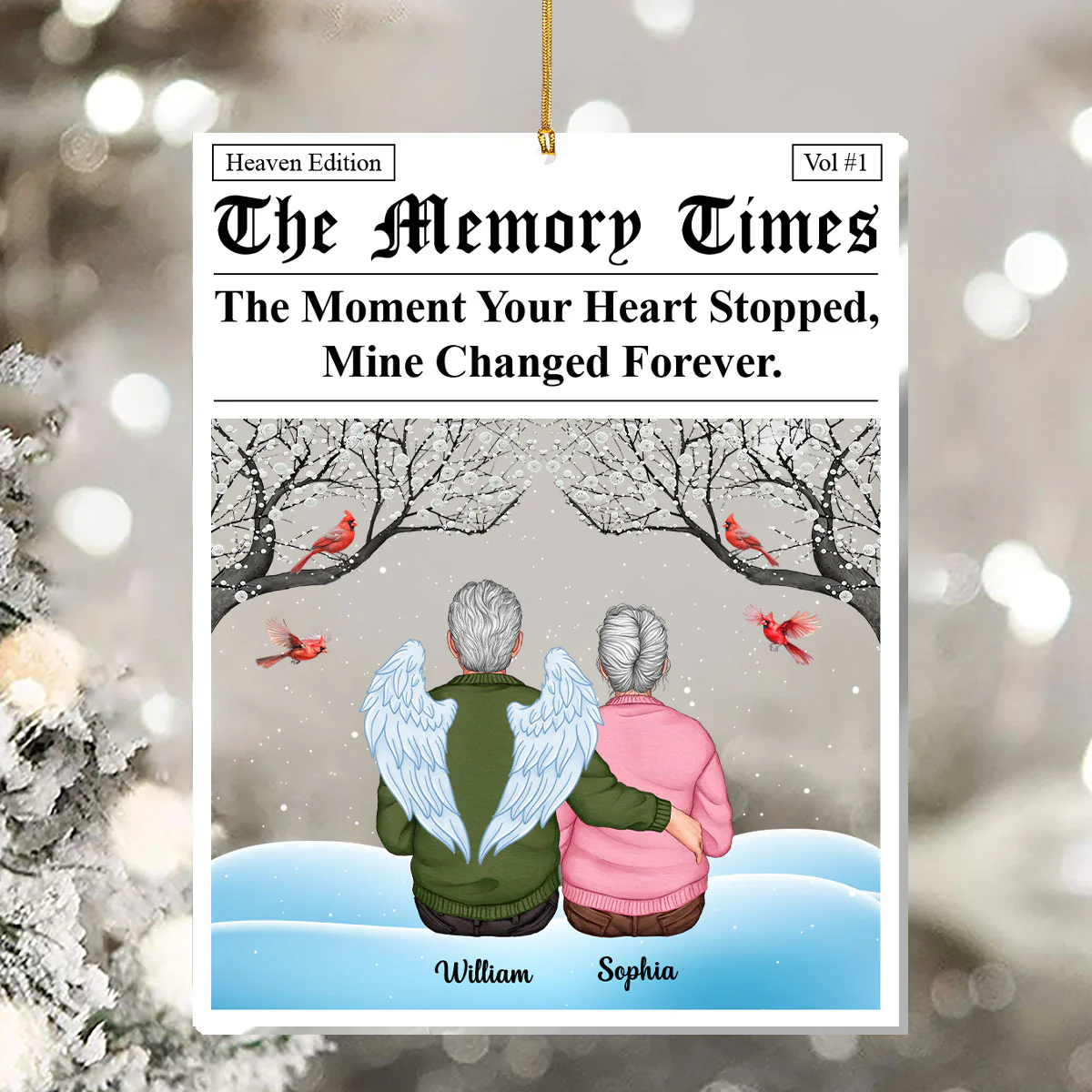 The Memory Times - Personalized 1-Layer Acrylic Ornament - Image 5
