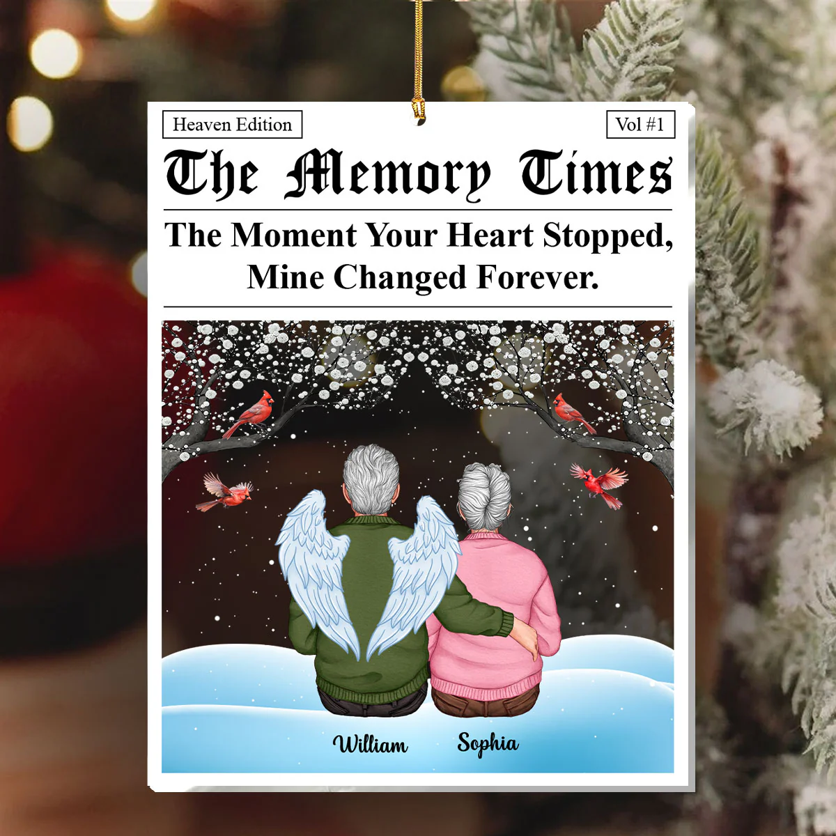 The Memory Times - Personalized 1-Layer Acrylic Ornament - Image 6