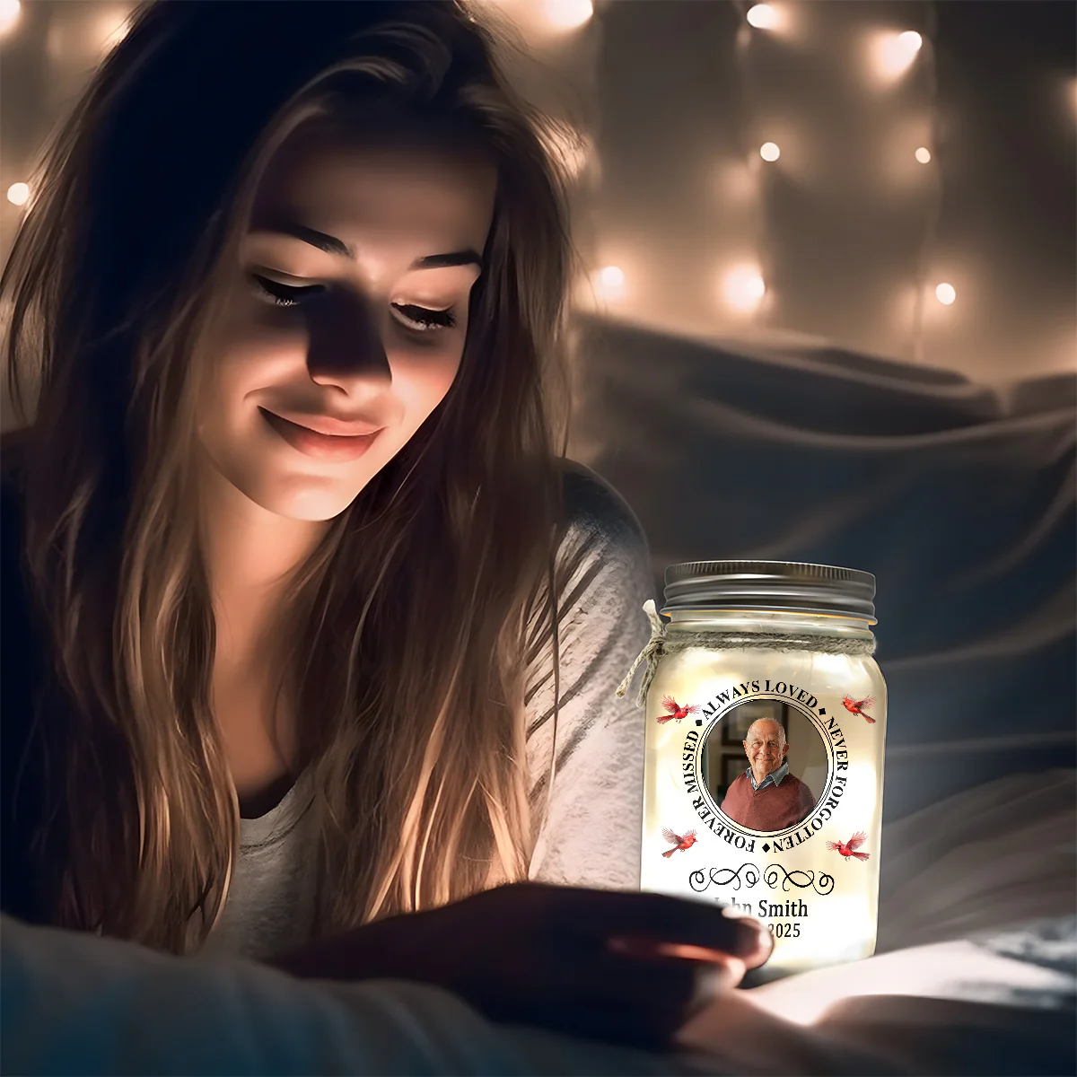 The Moment - Personalized Mason Jar Light - Image 3