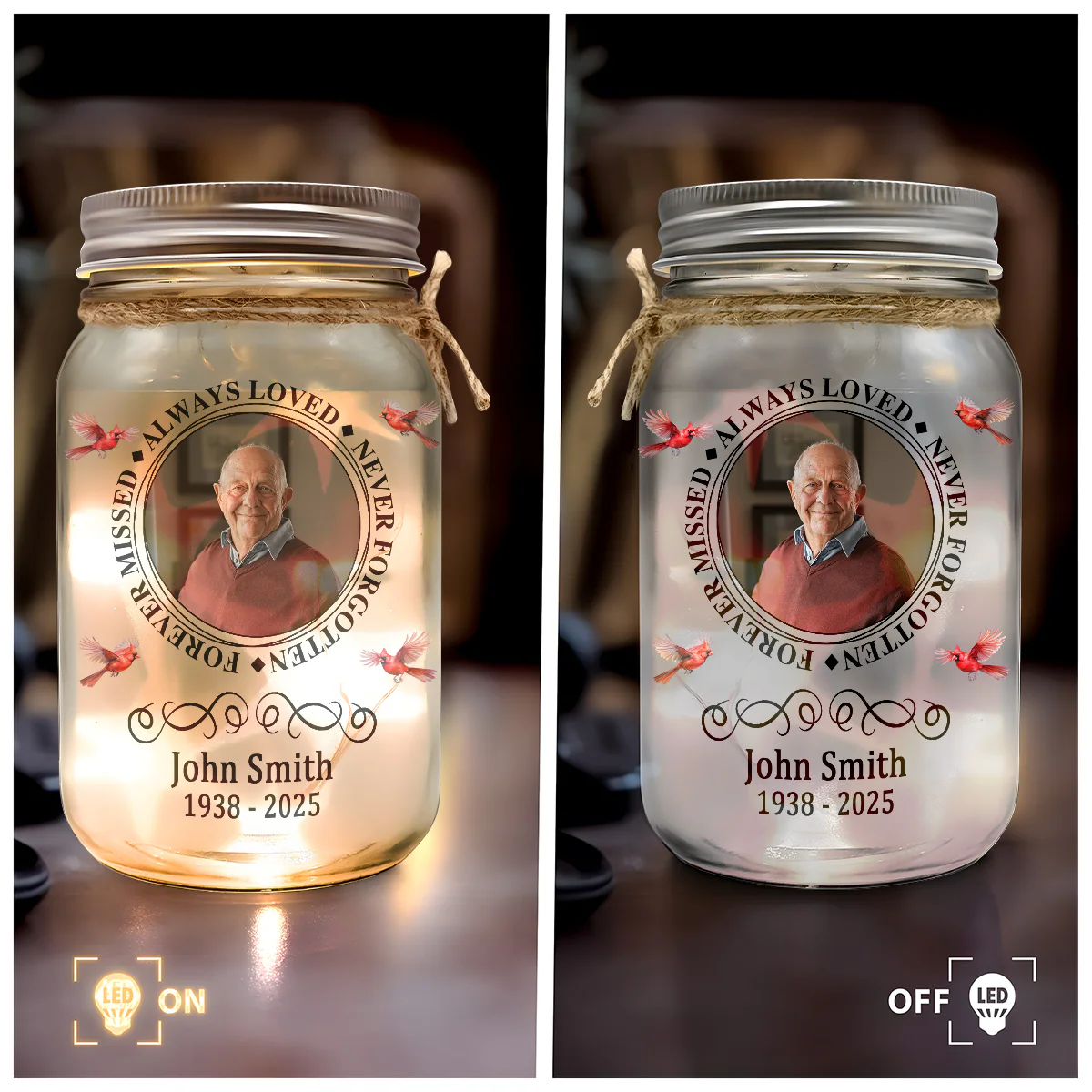 The Moment - Personalized Mason Jar Light - Image 4