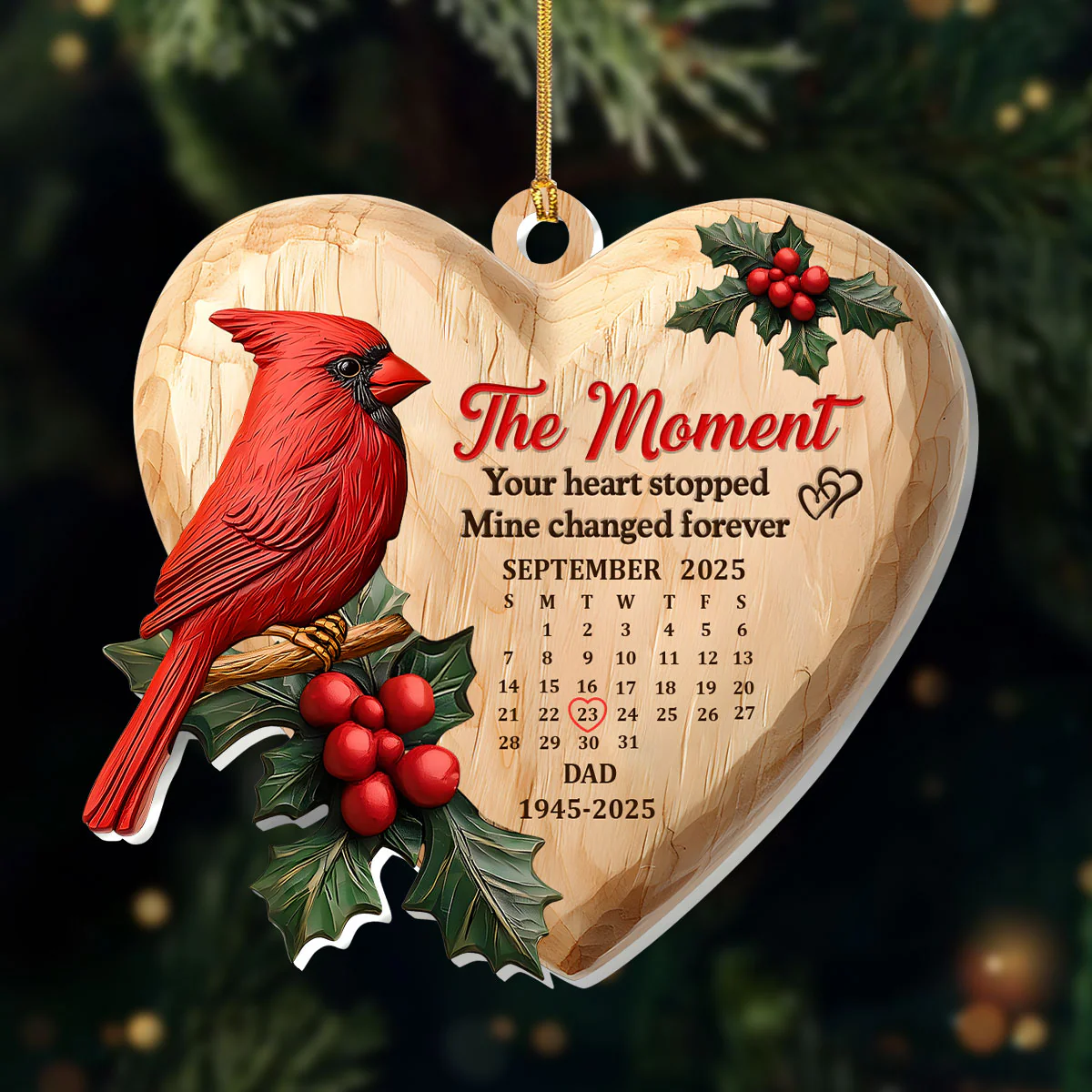 The Moment Your Heart Stopped - Personalized 1-Layer Acrylic Ornament
