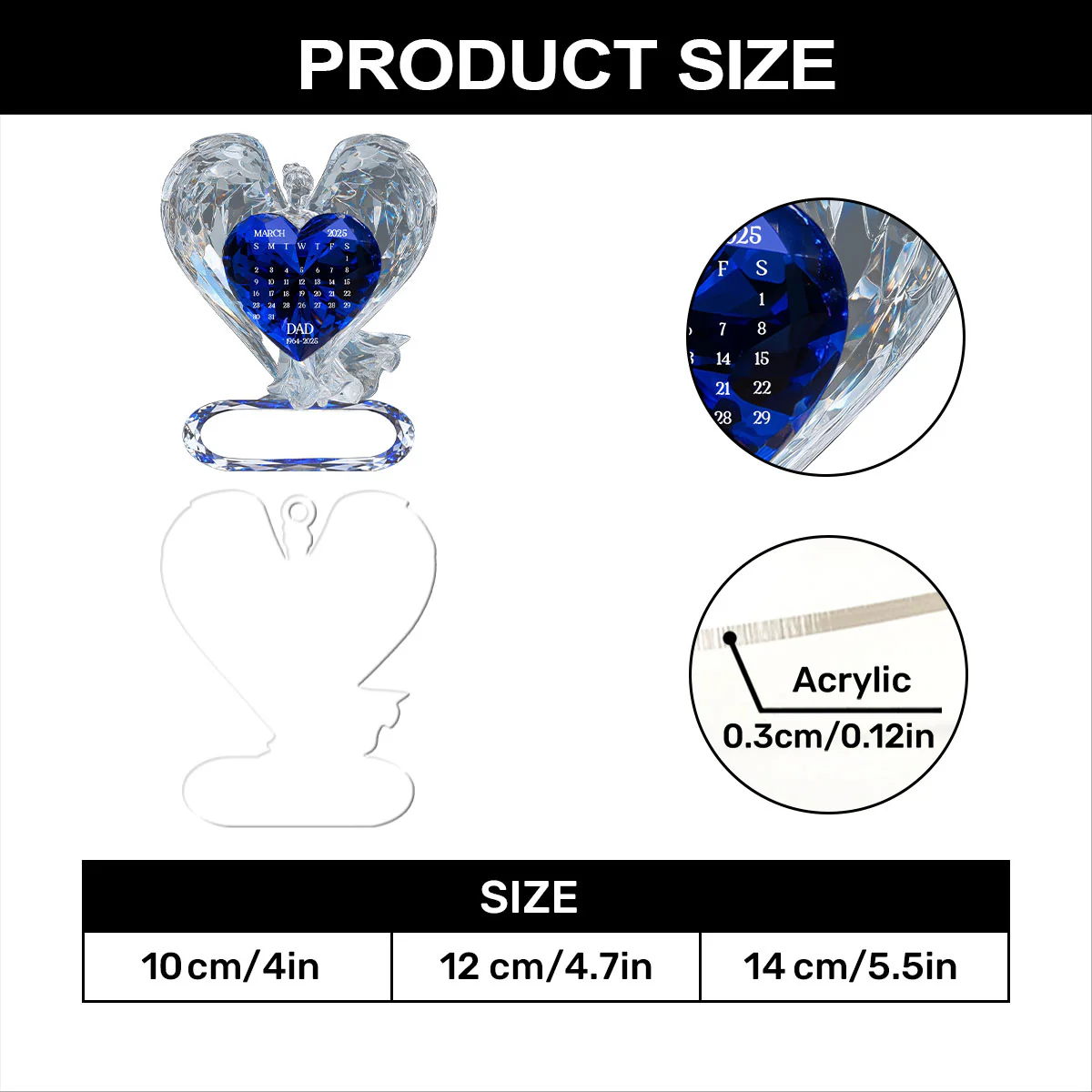 The Moment Your Heart Stopped - Personalized 1-Layer Acrylic Ornament - Image 7