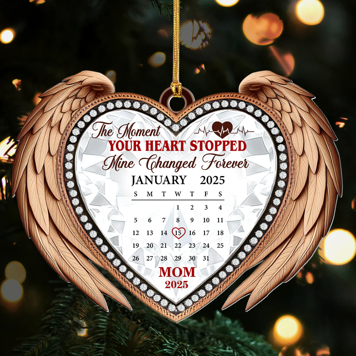 The Moment Your Heart Stopped - Personalized 1-Layer Acrylic Ornament