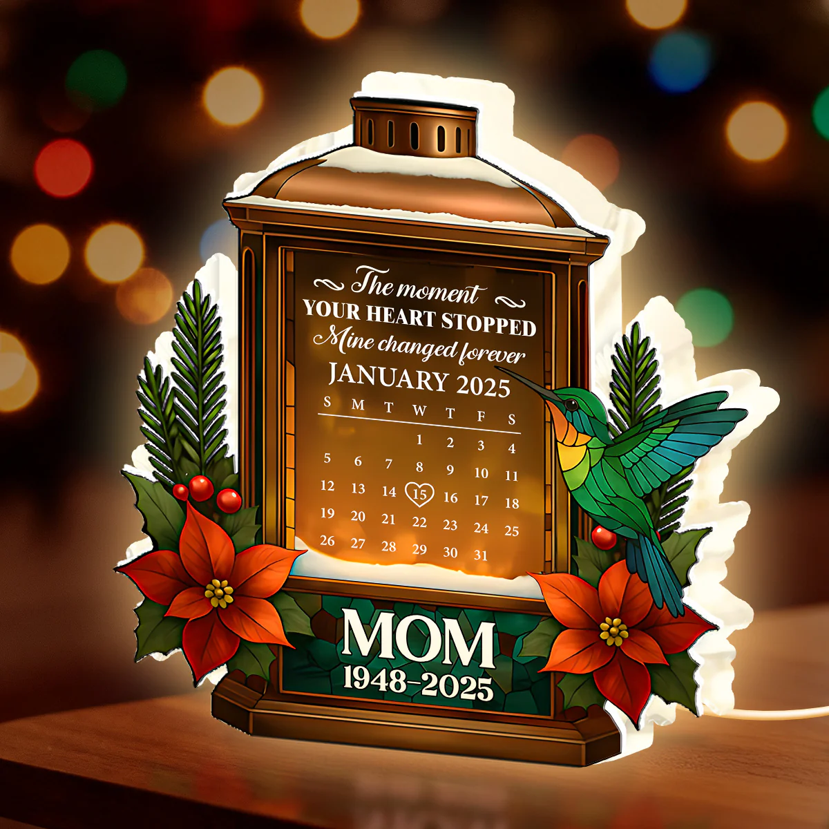 The Moment Your Heart Stopped - Personalized Light Box - Image 3