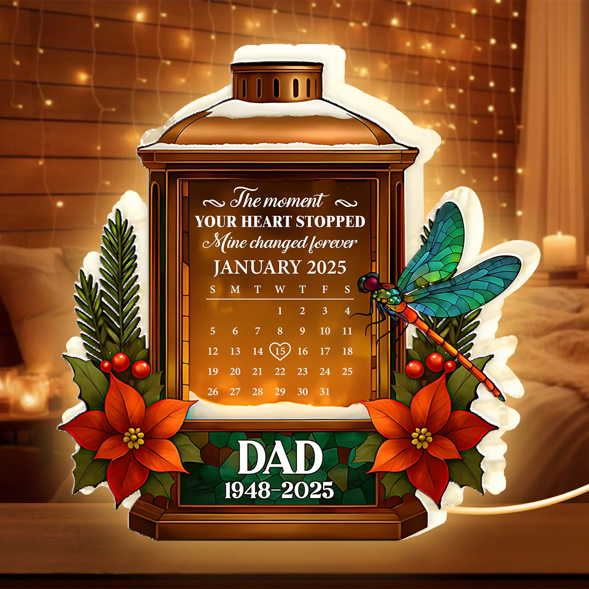 The Moment Your Heart Stopped - Personalized Light Box - Image 4