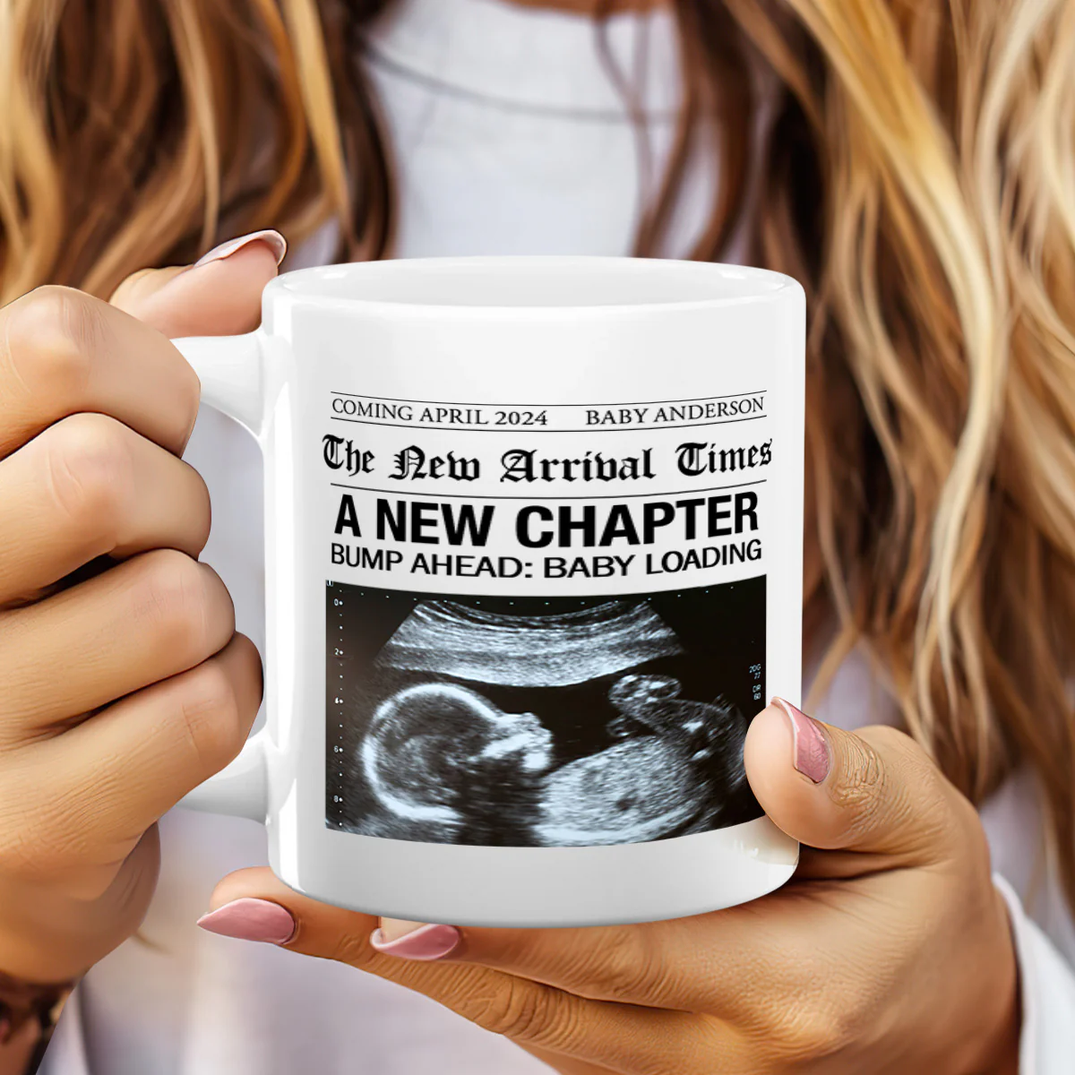 The New Arrival Times - Personalized Mug - Image 2