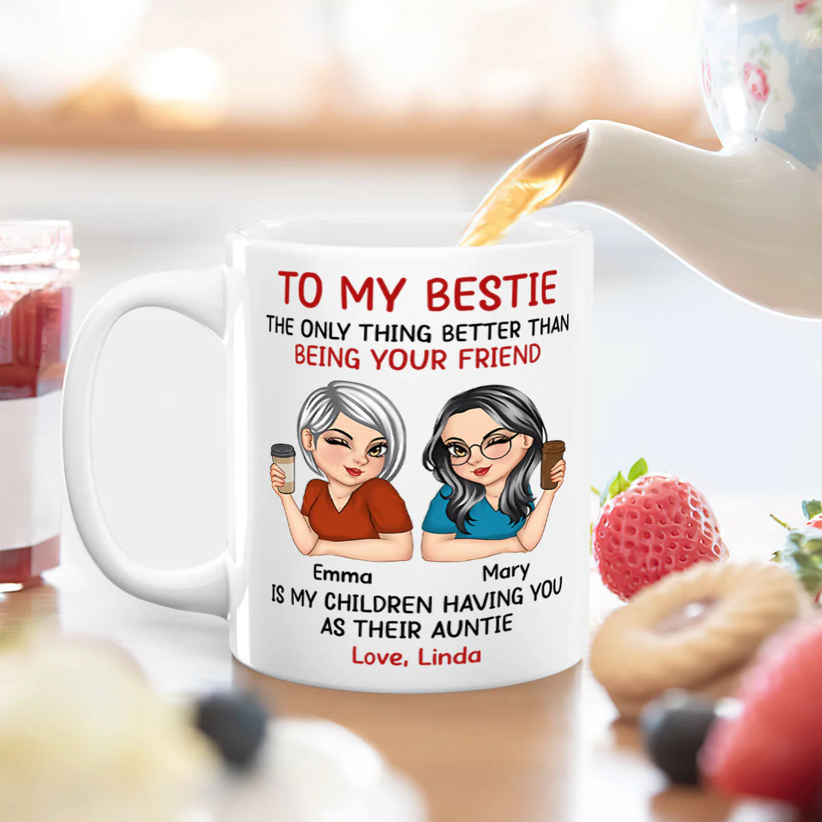 The Only Thing Better Than Being Your Friend - Personalized Mug - Image 4