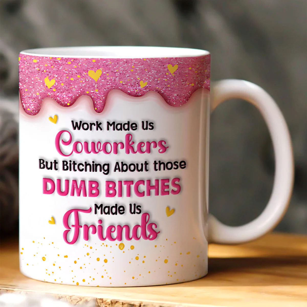 The Reason Made Us Friends - Personalized Ceramic Coffee Mug - Image 4