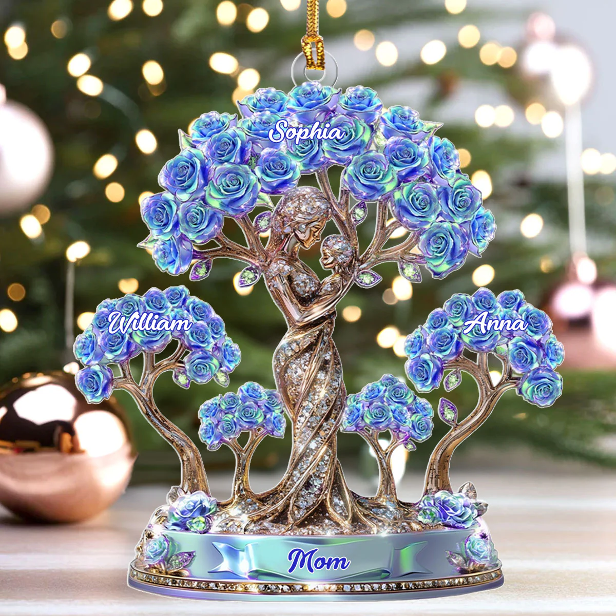 The Tree Of Love - Personalized 1-Layer Acrylic Ornament - Image 4