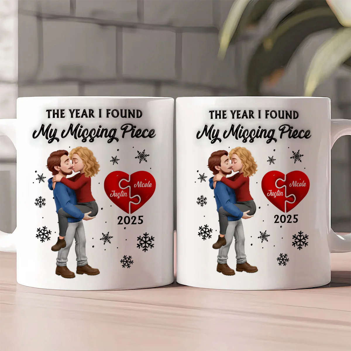 The Year I Found My Missing Piece - Personalized Ceramic Coffee Mug - Image 3