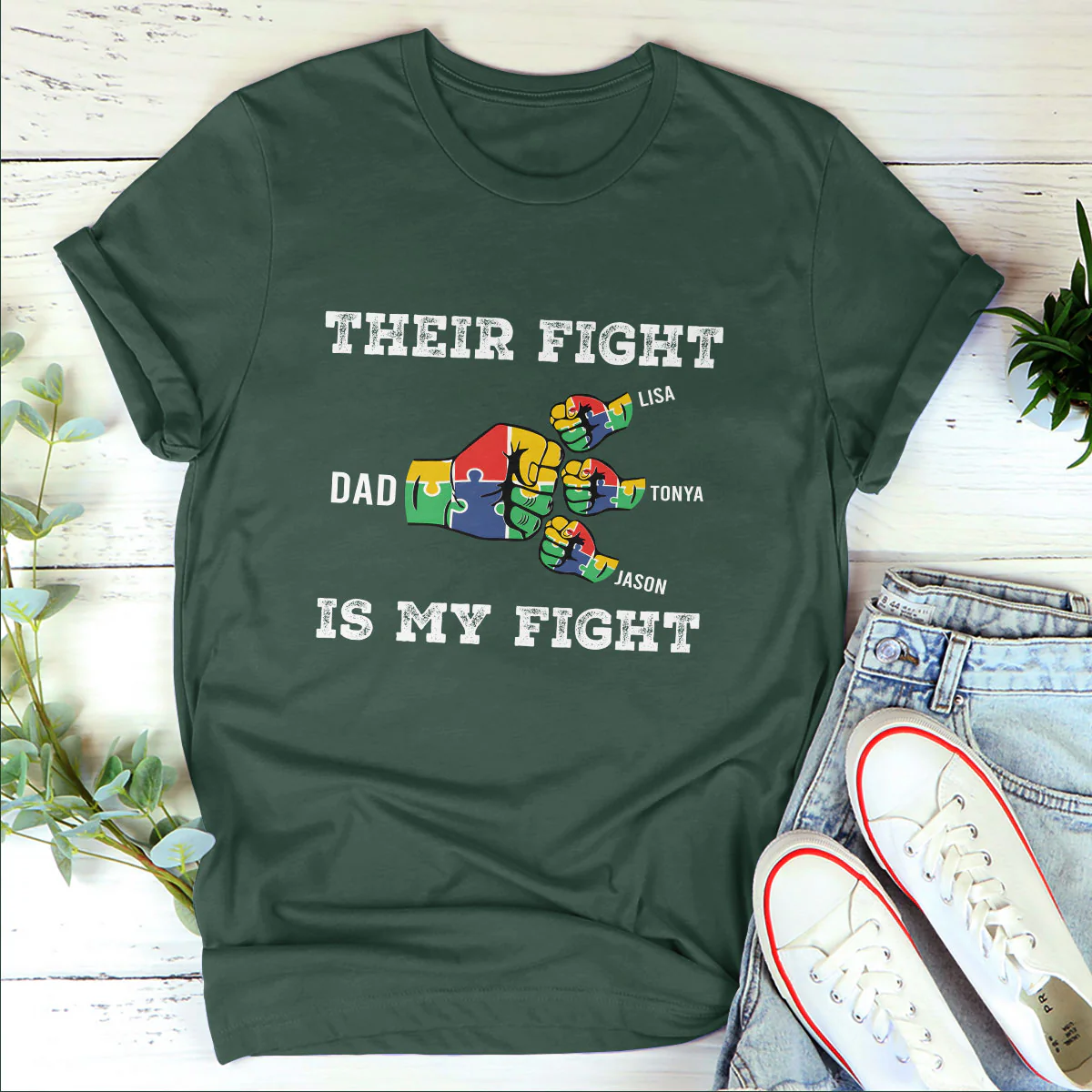 Their Fight Is My Fight  - Personalized 2D Unisex T-shirt - Image 4