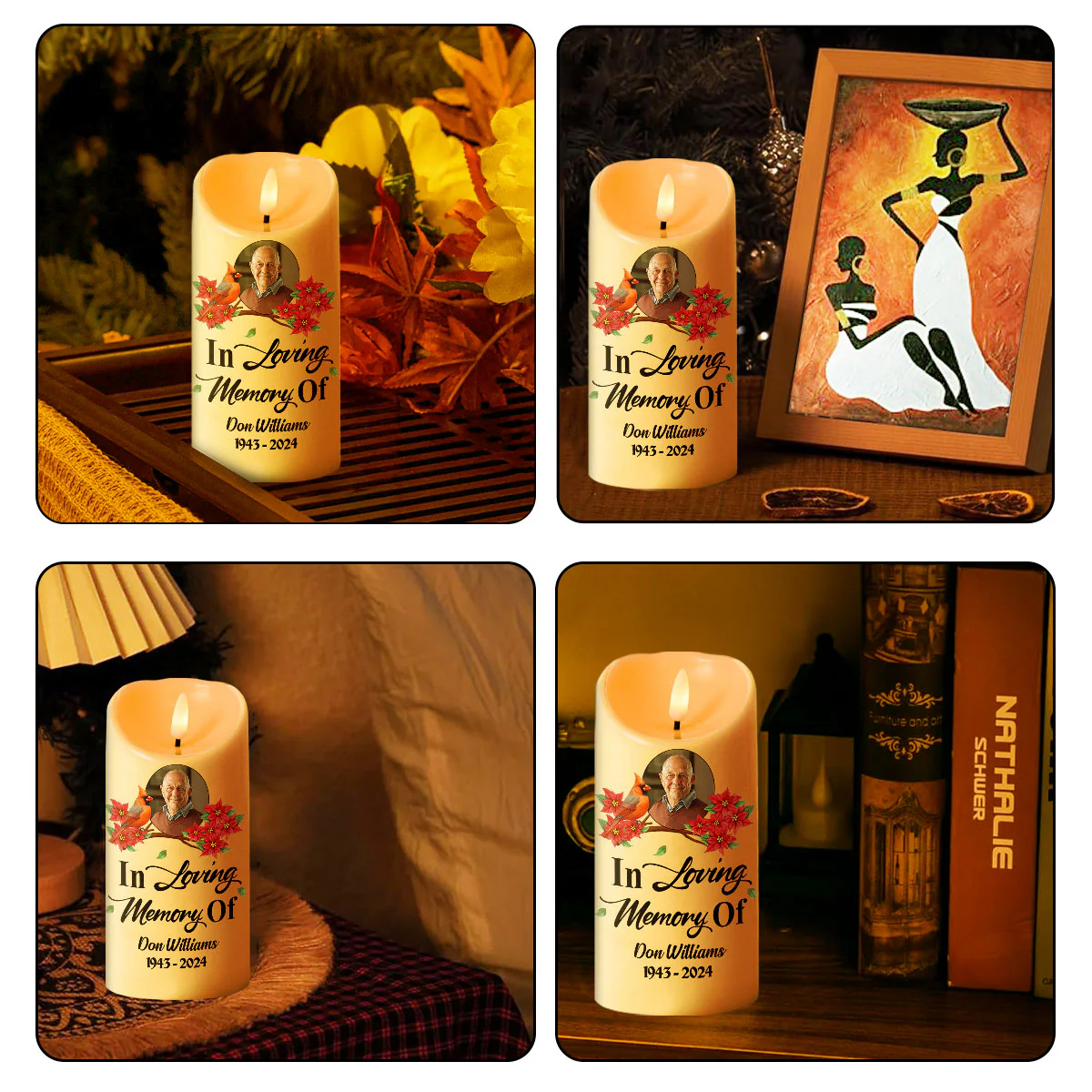 There Are Some Who Bring A Light So Great - Personalized Flameless LED Candle - Image 4