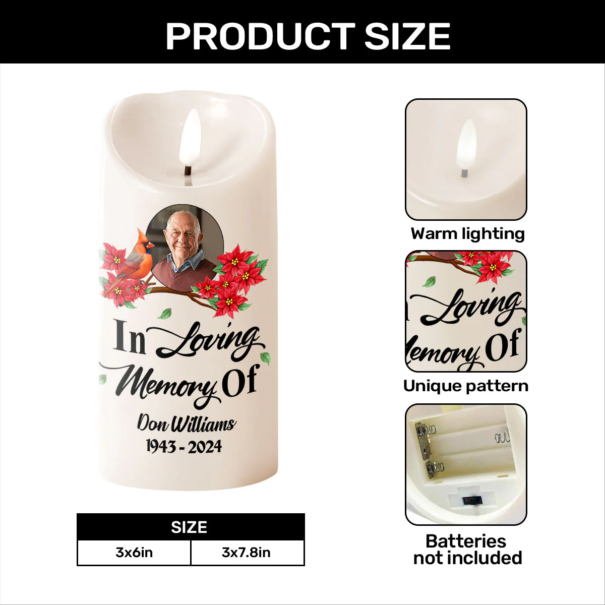 There Are Some Who Bring A Light So Great - Personalized Flameless LED Candle - Image 5
