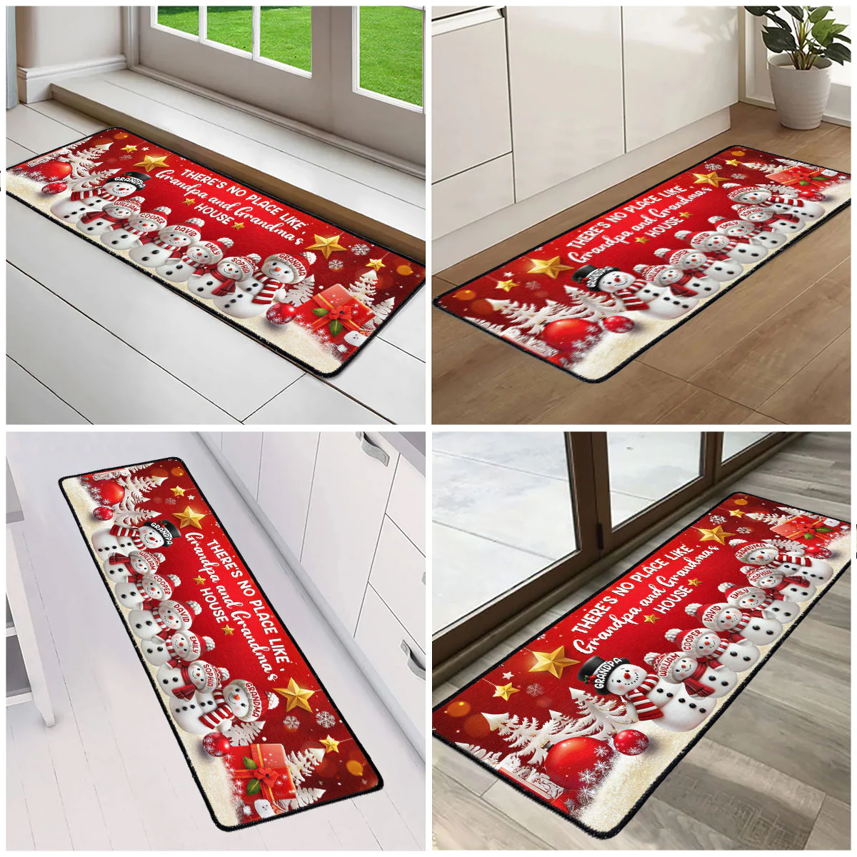 There's No Place Like Grandpa and Grandma's House - Personalized Runner Rug - Image 5