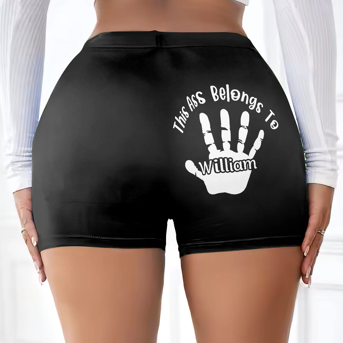 This Ass Is Taken - Naughty Gifts For Wife - Personalized Short Leggings