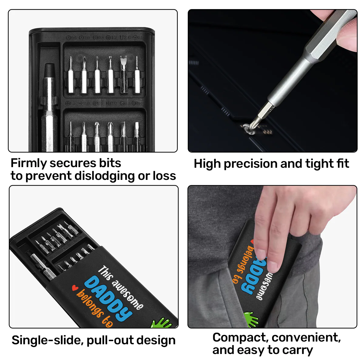 This Awesome Dad Grandpa Belongs To - Personalized Screwdriver Set - Image 5