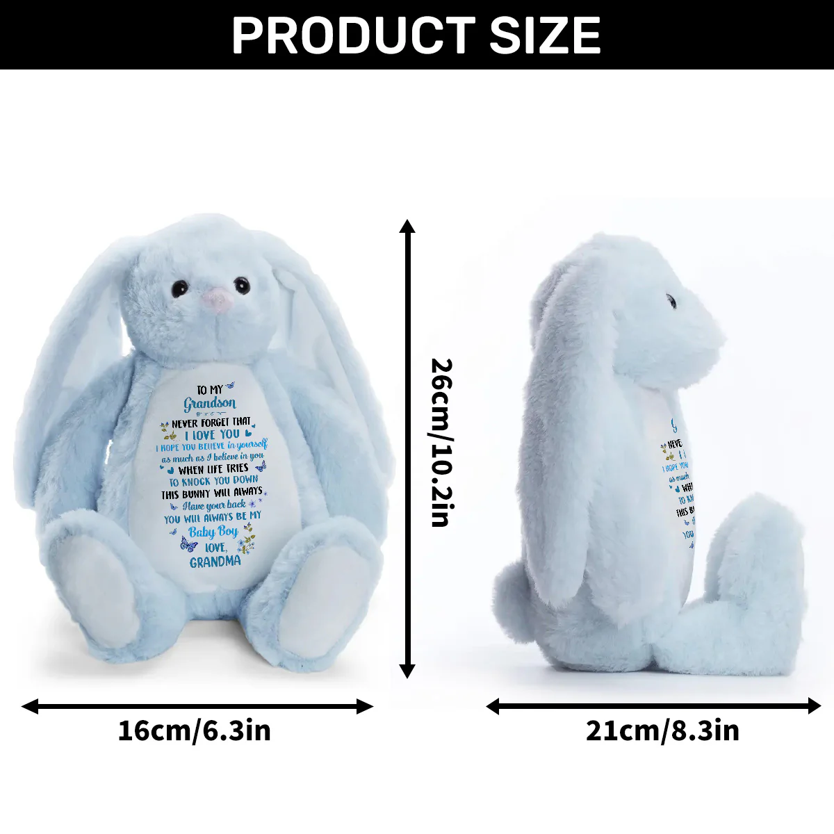This Bunny Will Always Have Your Back - Personalized Stuffed Bunny - Image 10