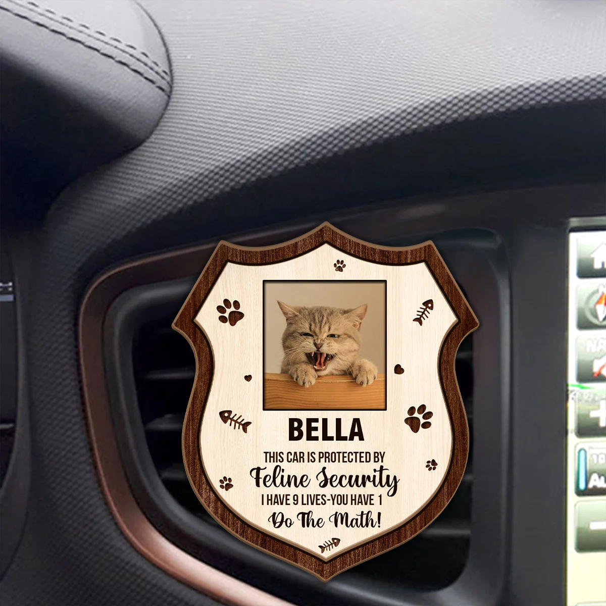 This Car Is Protected - Personalized Car Visor Clip - Image 4