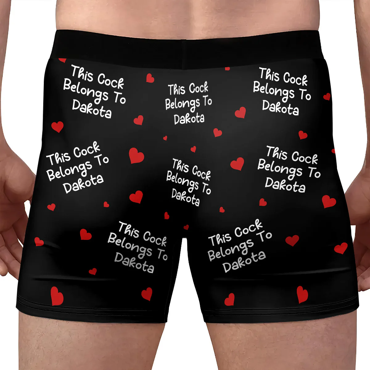 This Cock Belongs To - Personalized Men's Boxer Briefs - Image 2