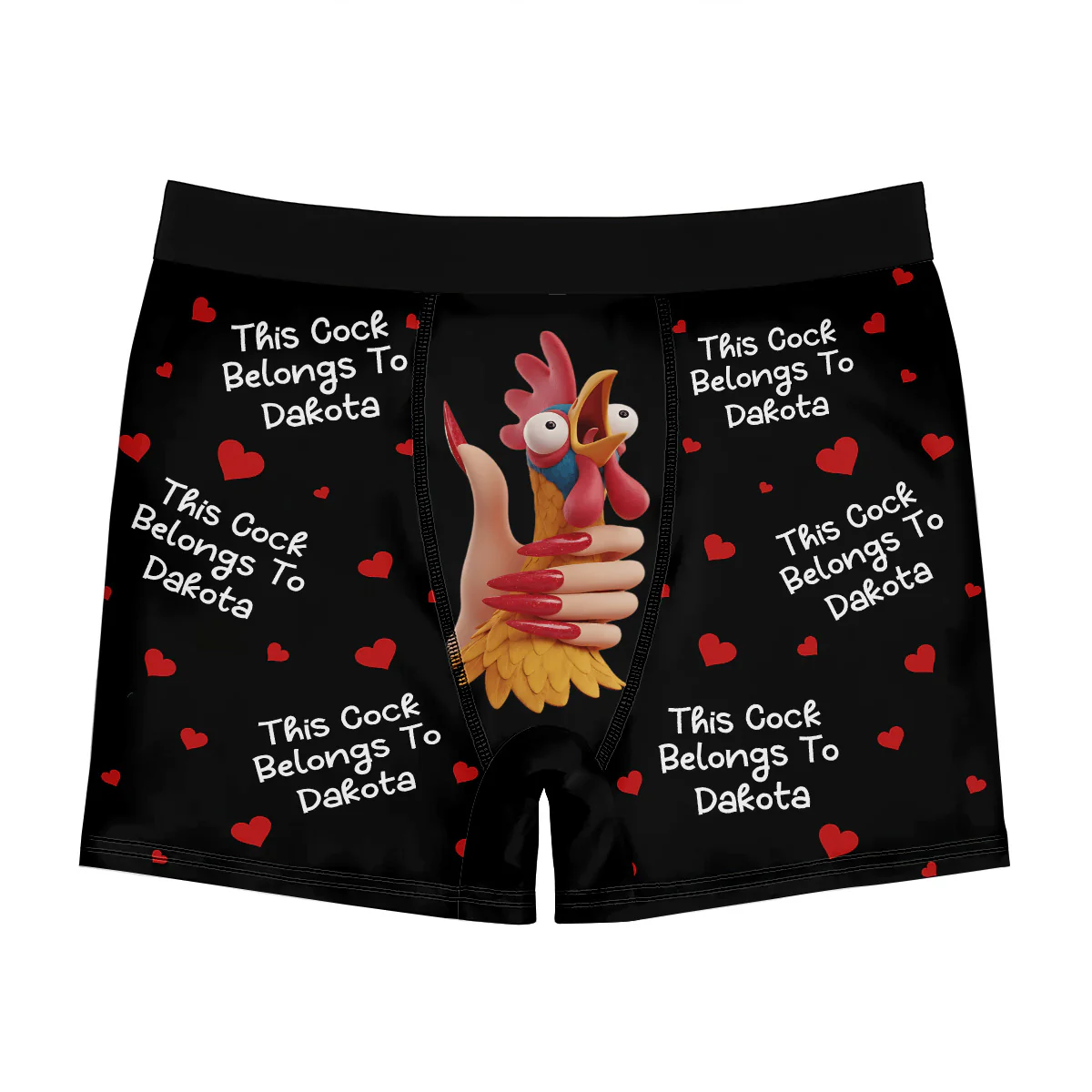 This Cock Belongs To - Personalized Men's Boxer Briefs - Image 4