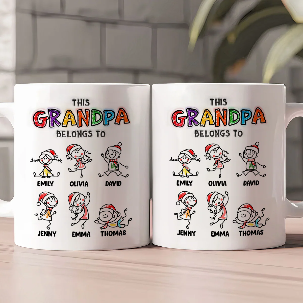 This Grandma Belongs To - Personalized Ceramic Coffee Mug - Image 2