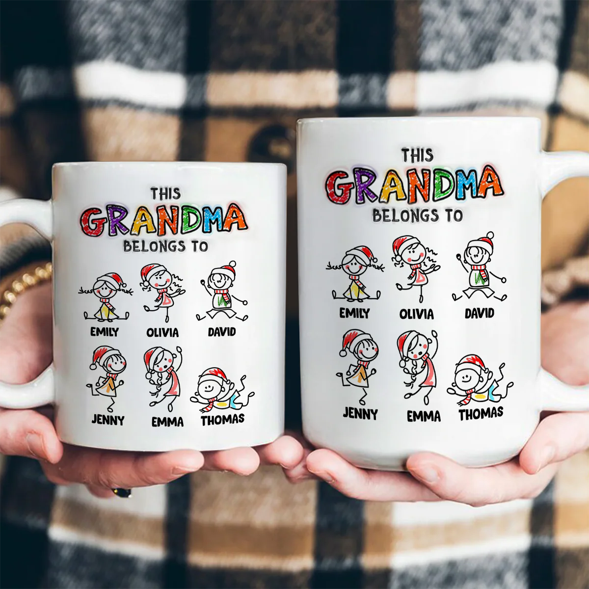 This Grandma Belongs To - Personalized Ceramic Coffee Mug - Image 4