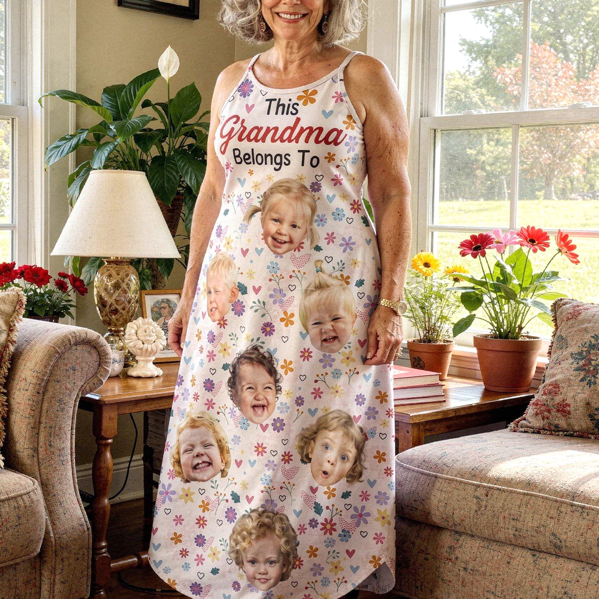 This Grandma Belongs To - Personalized Maxi Dress - Image 4