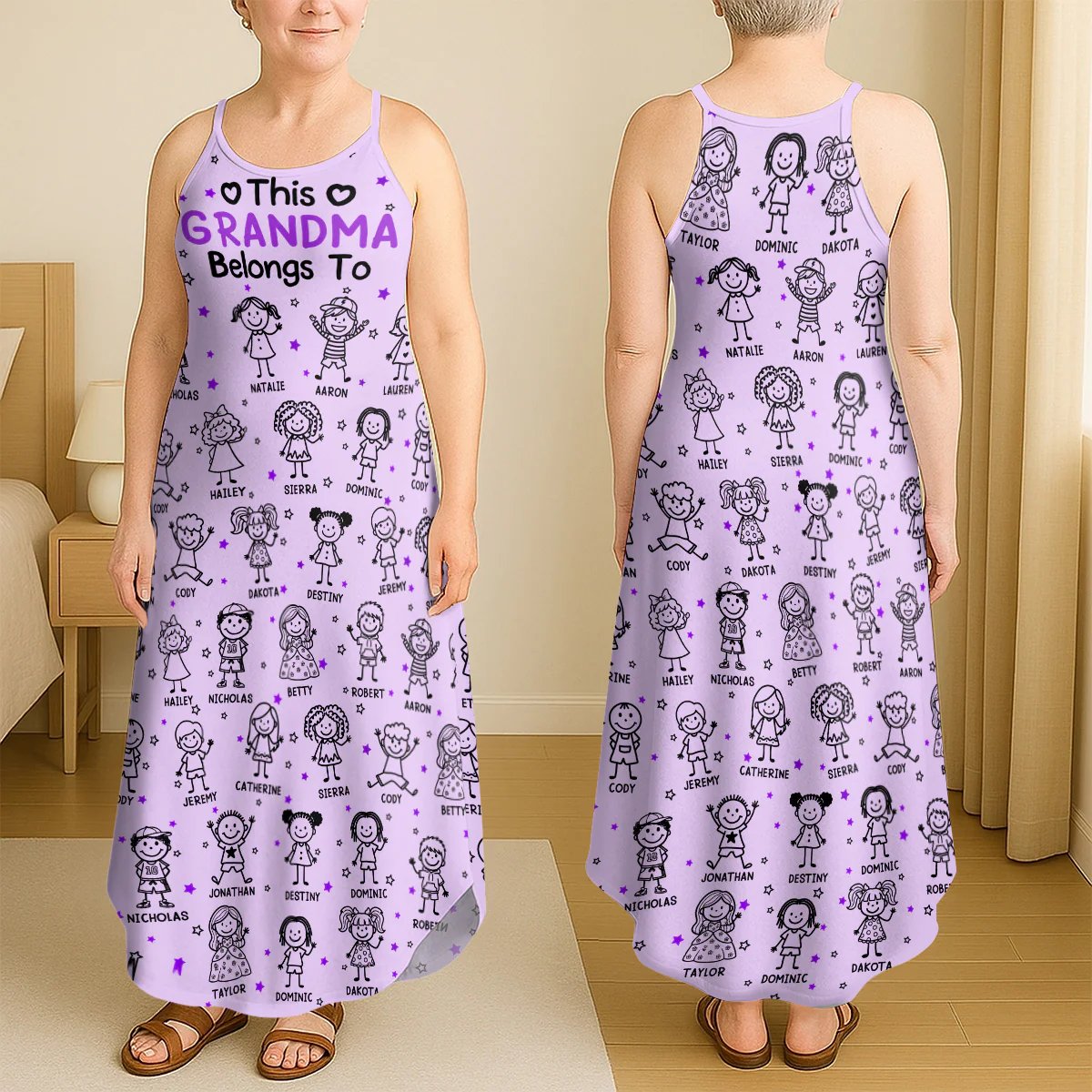 This Grandma Belongs To - Personalized Maxi Dress