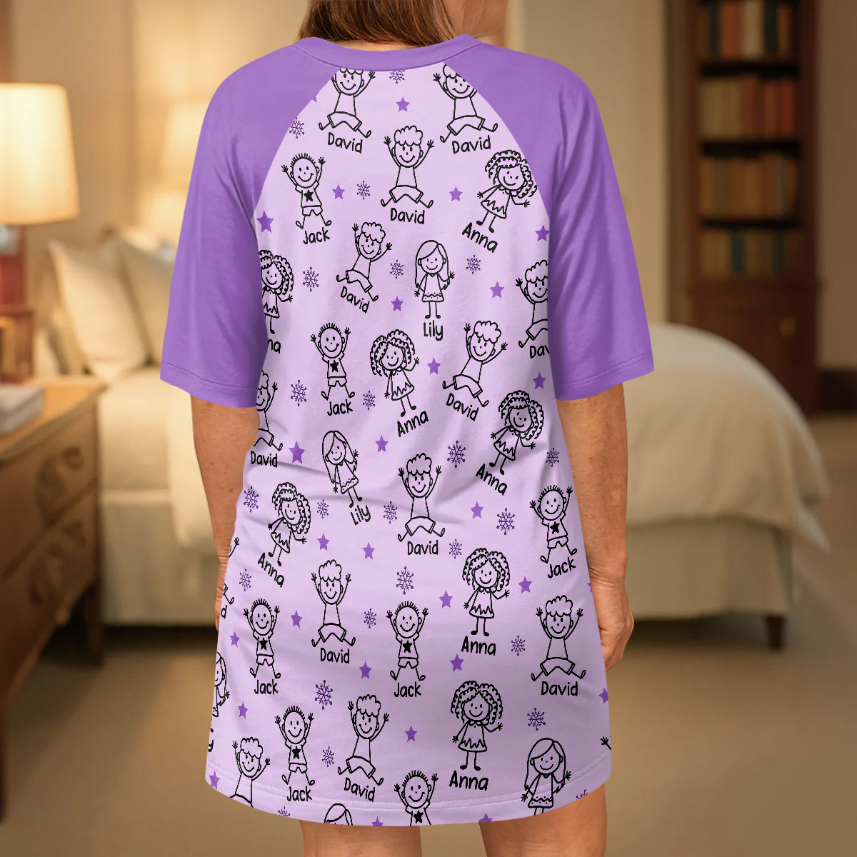 This Grandma Belongs To - Personalized Sleep Tee - Image 3