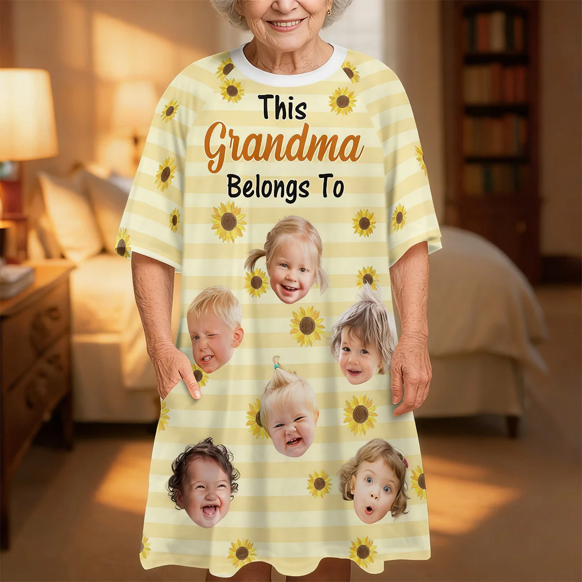 This Grandma Belongs To - Personalized Sleep Tee