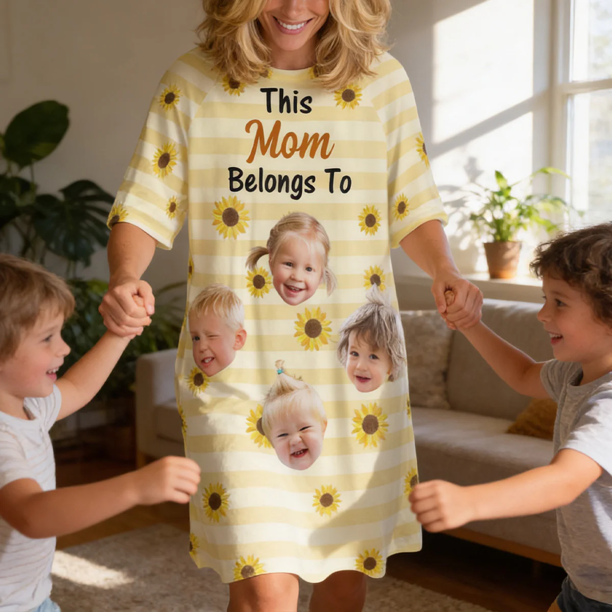 This Grandma Belongs To - Personalized Sleep Tee - Image 2