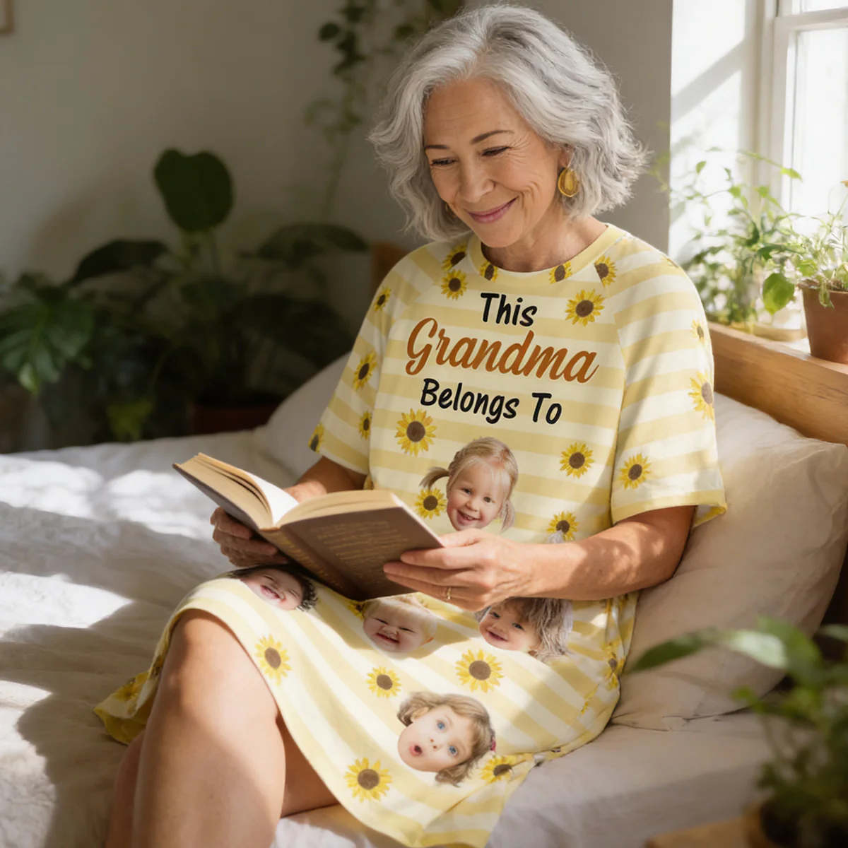 This Grandma Belongs To - Personalized Sleep Tee - Image 3
