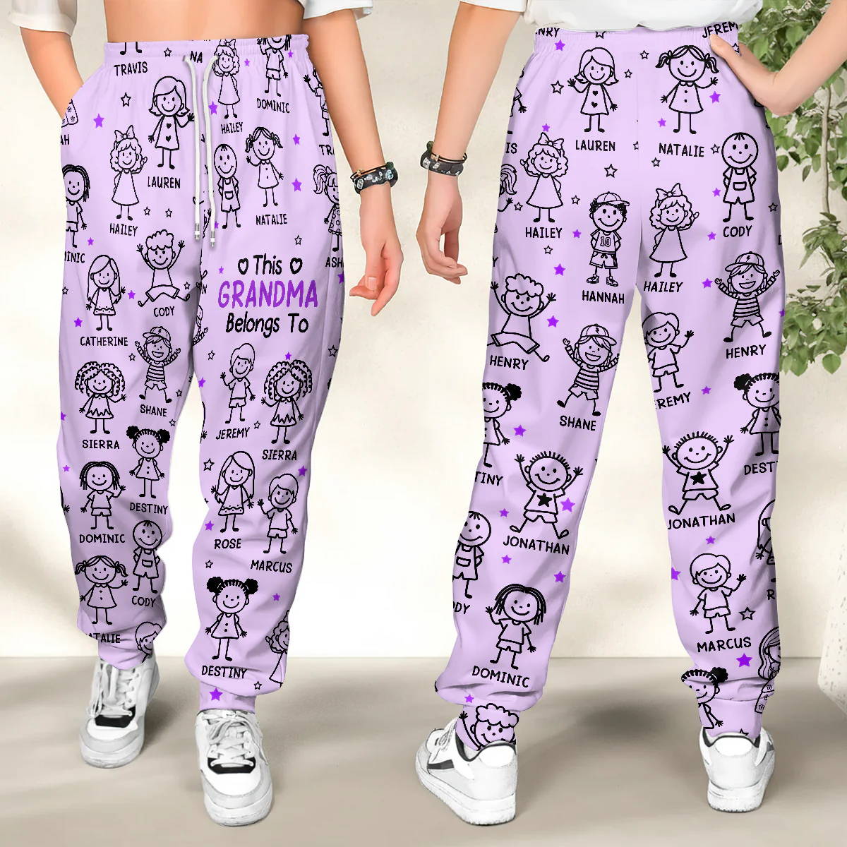 This Grandma Belongs To - Personalized Sweatpants - Image 2