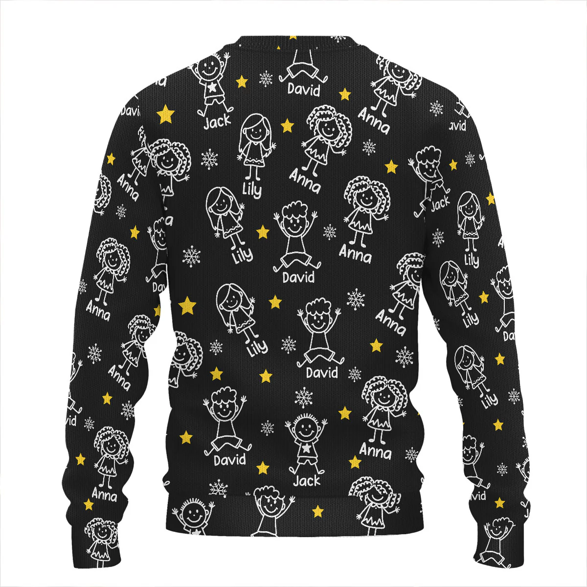 This Grandpa Grandma Belongs To - Personalized Wool Sweater - Image 3